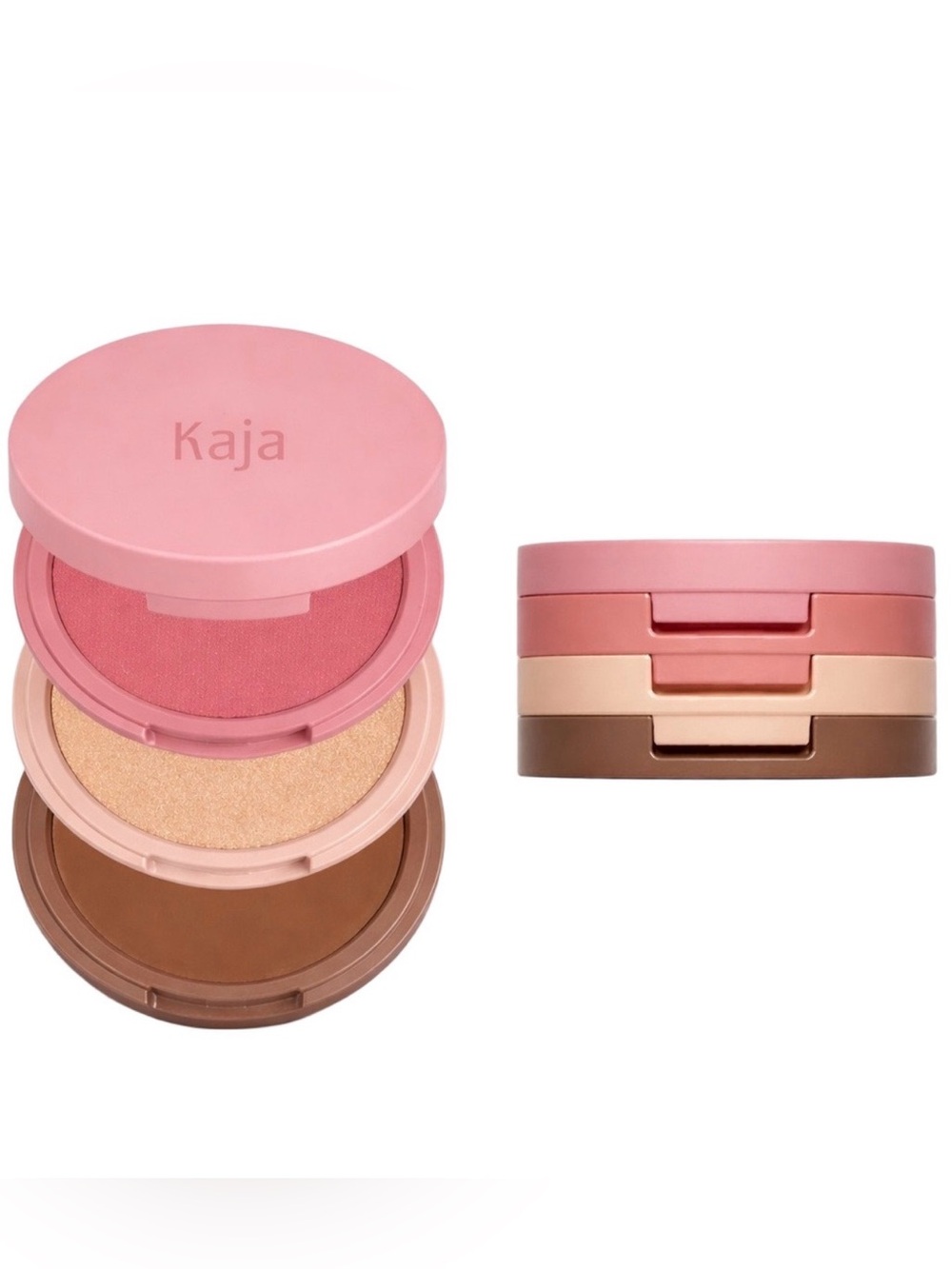 Kaja Beauty Bento Blendable Sculpting Trio Blush Highlighter Bronzer Cloud Latte